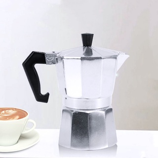 หม้อกาแฟ หม้อต้มกาแฟสด หม้อกาแฟมอคค่า 150 ml อลูมิเนียม ที่ชงกาแฟสด เครื่องต้มกาแฟ Coffee Maker getin.shape