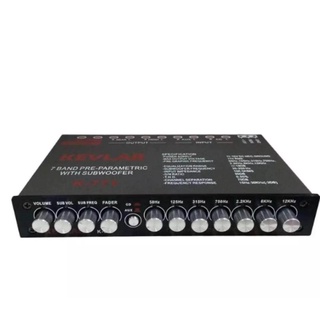ปรีแอมป์รถยนต์7แบนด์ปรีแอมป์รถยนต์7แบนด์PRE KEVLAR K  771 WITH SUB WOOFER