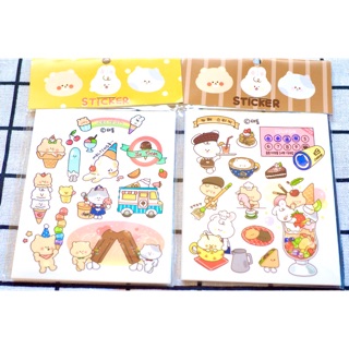 พร้อมส่ง✨Sticker no die cut สติ๊กเกอร์แบ่งขาย🍦☕️