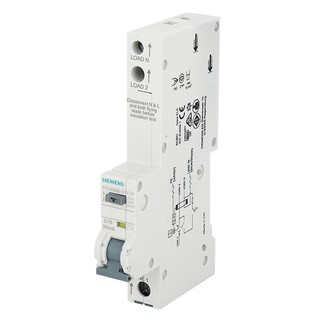 เบรกเกอร์ RCBO SIEMENS 16A 1P 6kA 30mA RESIDUAL CURRENT DEVICE FLUSH 16A 1P 6KA 30MA SIEMENS