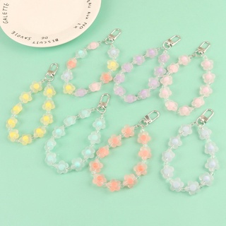 พวงกุญแจจี้ดอกไม้สีแคนดี้สําหรับตกแต่งกระเป๋าอุปกรณ์เสริม