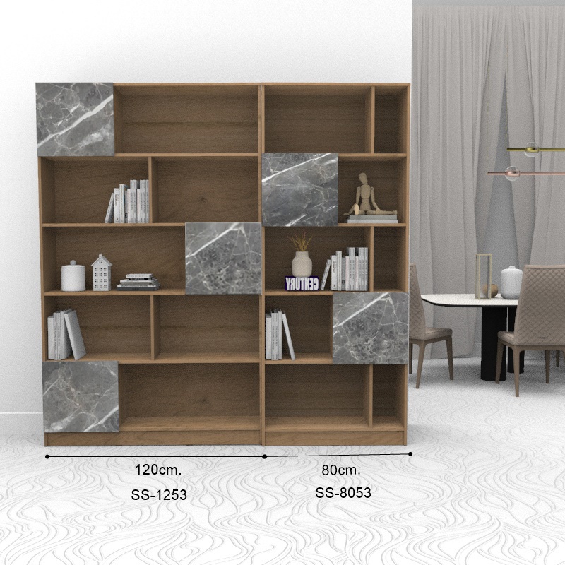 Inhome Furniture ชั้นวางหนังสือ W120×D32×H198 รุ่น SS-1253 Inhome Furniture Book Shelves W120×D32×H198 SS-1253 ราคา ถูกที่สุด ดีลบีเคเค แกลเลอรีภาพที่ 5