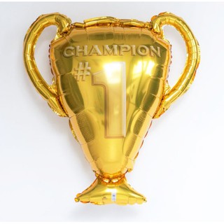 ลูกโป่งถ้วยรางวัล Giant Gold Champions Cup Trophy Balloon ขนาด 63*68cm