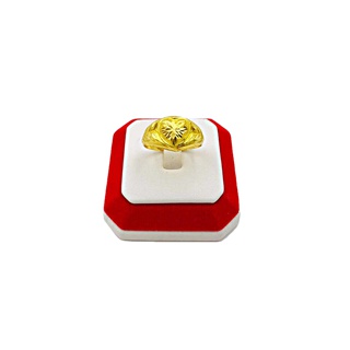 [MGOLD] แหวนทองคำแท้ 96.5% น้ำหนัก ครึ่งสลึง ลายหัวโปร่งหัวใจ