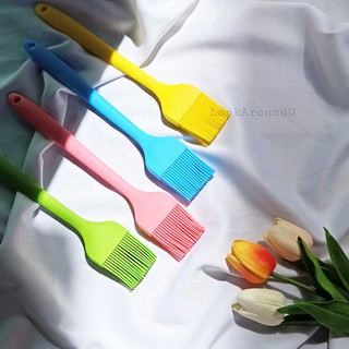 แปรงซิลิโคนทนความร้อน ไร้รอยต่อ สำหรับทาเนย ทาไข่ ทาซอส แบบคละสี Silicone Brush