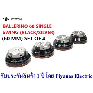 HIFISTAY : BALLERINO 60 SINGLE SWING (60 MM) SET OF 4 (BLACK/SILVER)