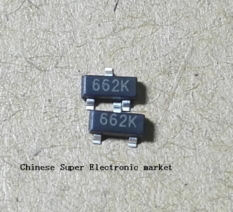 ตัวควบคุมแรงดันไฟฟ้า XC6206P332MR(662K) 3.3V/0.5A SOT-23 20 ชิ้น