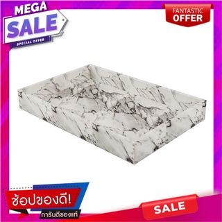 ถาดPVC KAN LEATHER MARBLE M 19x29 ซม. ลายหินอ่อน อุปกรณ์ใส่อาหาร PVC TRAY KAN LEATHER MARBLE M 19X29 CM