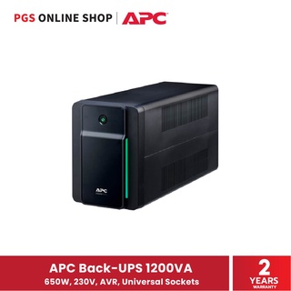 APC Back-UPS 1200VA 650W, 230V, AVR, Universal Sockets เครื่องสำรองไฟ