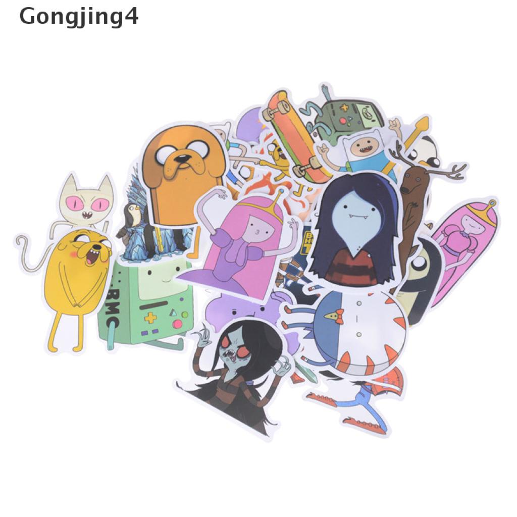 Gongjing4 สติ๊กเกอร์ลายการ์ตูน Adventure Time สําหรับติดตกแต่งกระเป๋าเดินทางสเก็ตบอร์ดแล็ปท็อป 30ชิ้น/ถุง Th