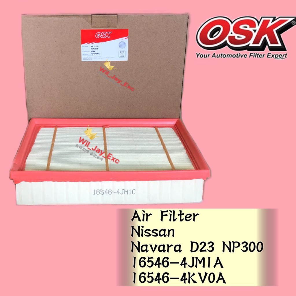 OSK AU-N3303 AIR FILTER NISSAN NAVARA D23 NP300 16546-4KV0A