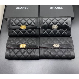 กระเป๋าสตางค์CHANEL 👛 หนังแท้ทั้งใบ❗️เกรดHiend 1:1 สลับแท้ Full set เอกสารครบ เหมือนแท้สุดแยกไม่ออก👍🏼💕