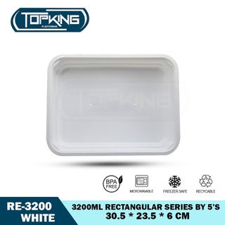 RE3200 PART TRAY BLACK AND WHITE SERIES ENVIRONMENTAL FRIENDLY FOOD CONTAINER MICROWAVABLE