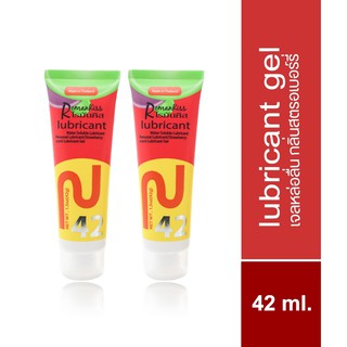 Roman Kiss เจลหล่อลื่น สูตรน้ำแห้งช้า ลื่นนาน กลิ่นสตรอเบอร์รี่  ขนาด 42  ml. (Strawberry)