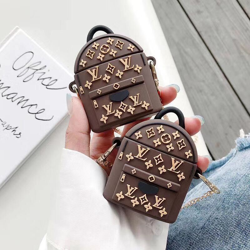 เคสสําหรับหูฟัง Apple Airpods gen 3 1 2 pro เคสกระเป๋าเป้สะพายหลัง พร้อมสายโซ่คล้อง แบบนิ่ม หรูหรา