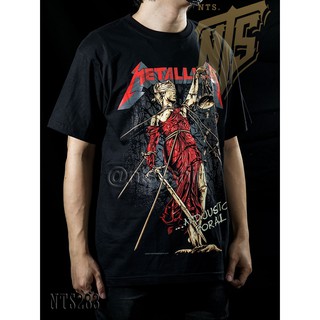 NTS 283 METALLICA  ROCK เสื้อยืด เสื้อวง เสื้อดำ สกรีนลายอย่างดี ผ้าหนานุ่ม ไม่หดไม่ย้วย NTS T SHIRT S M L XL XXL