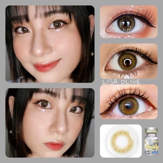 Beautylens บิวตี้คอนแทคเลนส์ Lisa olive  ลิซ่าสีโอลีฟ ค่าอมน้ำ55%