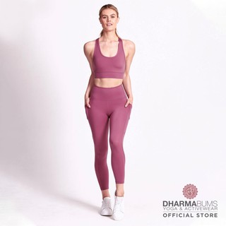 Dharma Bums Motion Legging 7/8 - Rosewater กางเกงเลกกิ้งออกกำลังกาย มีกระเป๋า ดาร์มา บัมส์