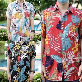 เสื้อฮาวาย เสื้อเชิ้ต hawaii หลายสไตล์ ถูกมากก‼️เสื้อฮาวายสุดฮิต พร้อมส่ง ใส่ไปทะเลหรืองานสงกรานต์ก็ได้จ้า