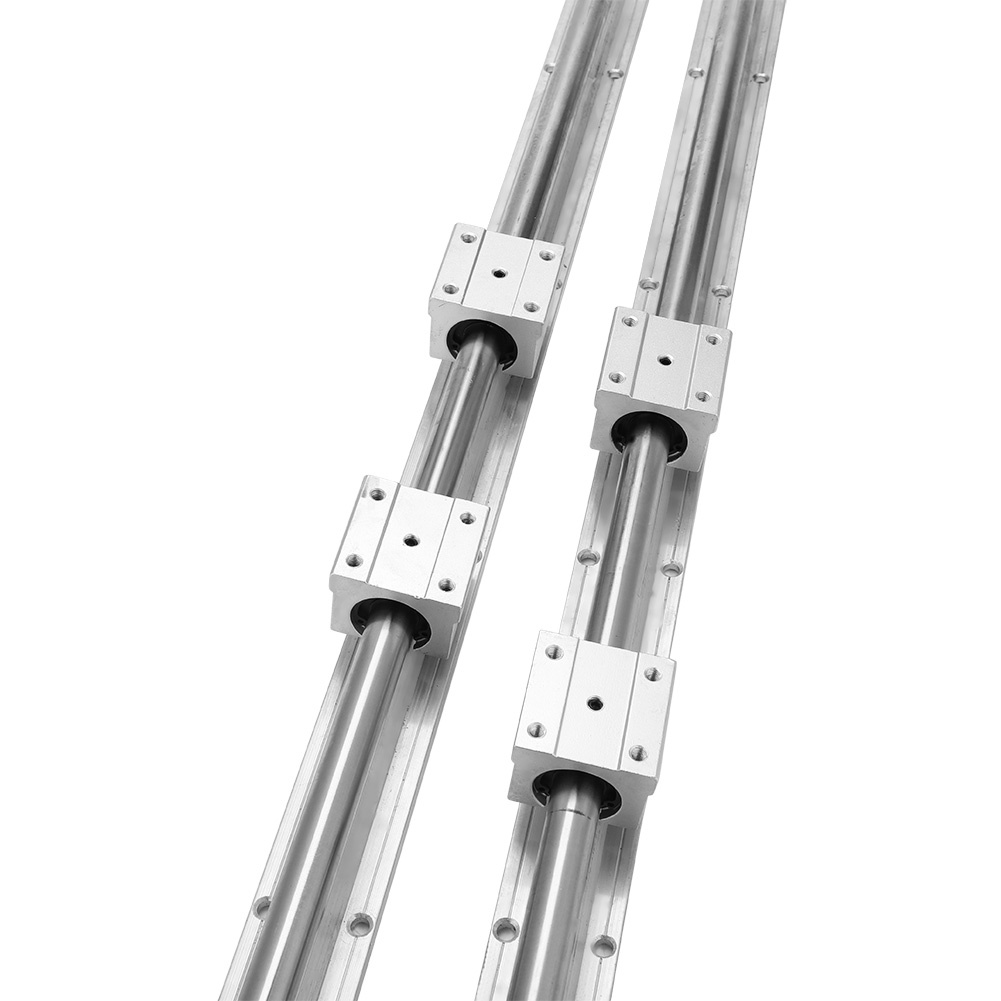Sbr16-750 มม. 16 มม. รางเพลาสไลด์ + 4 Sbr16Uu แบริ่งบล็อก Cnc 2 ชิ้น ...