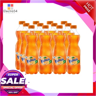 แฟนต้า น้ำอัดลม กลิ่นส้ม 450 มล. แพ็ค 12 ขวดน้ำอัดลมและน้ำหวานFanta Soft Drink Orange 450 ml x 12 bottles