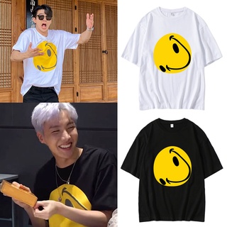 เสื้อยืดหน้ายิ้มแบบ BTS J-hope และ IKON Yunhyeong