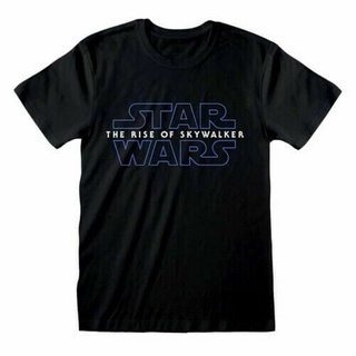 T-shirt  เสื้อยืด คอปิคอท พิมพ์ลาย Star Wars The Rise Of Skywalker สีดํา สําหรับผู้ชายS-5XL