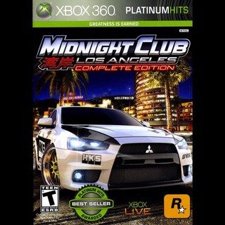 แผ่น XBOX 360 : Midnight Club Los Angle - Complete Edition ใช้กับเครื่องที่แปลงระบบ JTAG/RGH