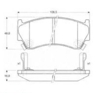 Girling ผ้าเบรคหน้านิสสัน นิสสัน Nissan SENTRA (B14),6131809-1/T อะไหล่ Nissan ,อะไหล่ SENTRA