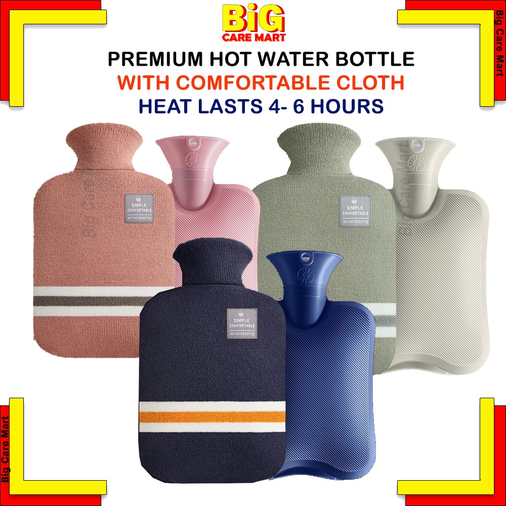 NICE Botol Air Panas 2000ml/NICE PREMIUM Hot Water Bottle Bag with Cover Cloth 2000ml Period Hot Wat