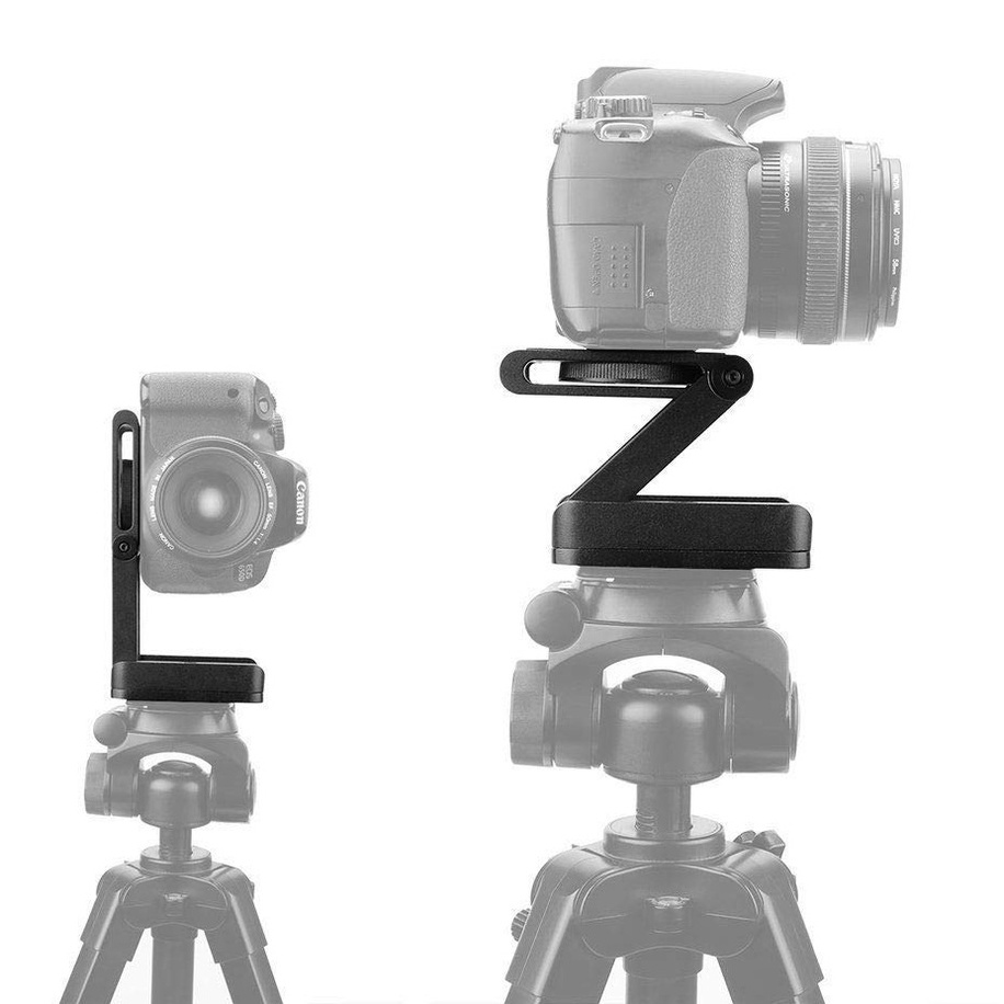 Z Shape Flexi Tilt Plate มัลติฟังก์ชั่นพับขาตั้งกล้องหัวกล้อง