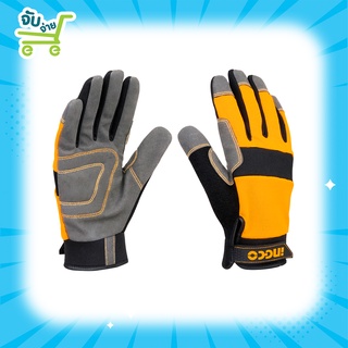 INGCO ถุงมือช่าง อเนกประสงค์ ไมโครไฟเบอร์ Size : XL รุ่น HGMG01 ( Mechanic Gloves )