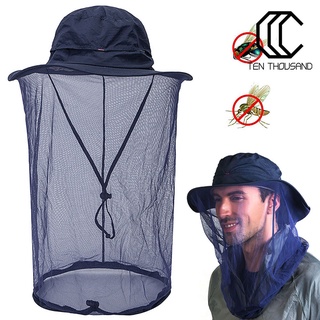 T~🔥Unisex Mosquito Insect Bee Bug Net Mesh Head Face Hat