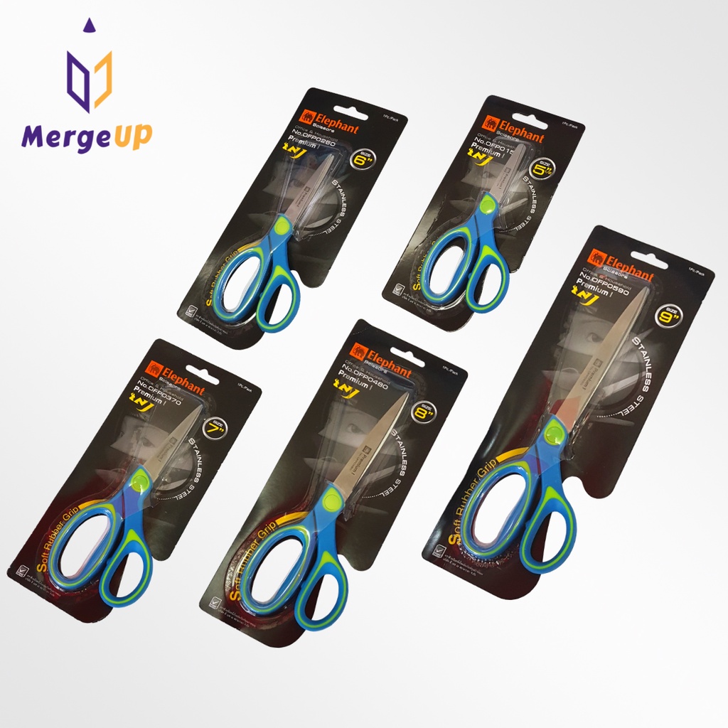 กรรไกร OFP Premium 1 ELEPHANT 5.5/6/7/8/9 นิ้ว สแตนเลส Stainless Steel Scissors
