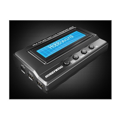 โปรแกรมการ์ด เซ็ทสปีด ใช้กับรุ่น Platinum HobbyWing Multifunction LCD Program Box PL30502000014 อุปก