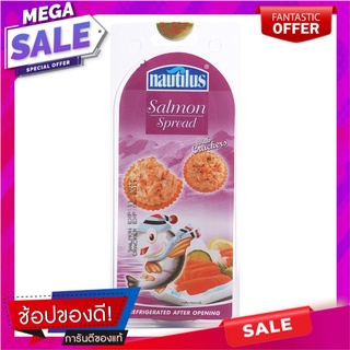 นอติลุสแซลมอนสเปรดพร้อมแครกเกอร์ 115กรัม Nautilus salmon spread with crackers 115 grams