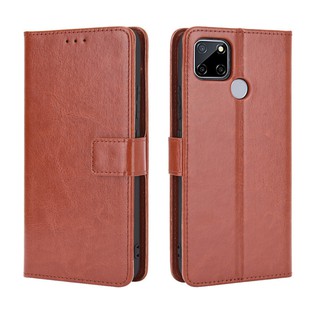 เคสสำ Realme C12 Case Leather Flip Back Cover Realme C12 C 12 RealmeC12 เคส เคสฝาพับ มือถือแล