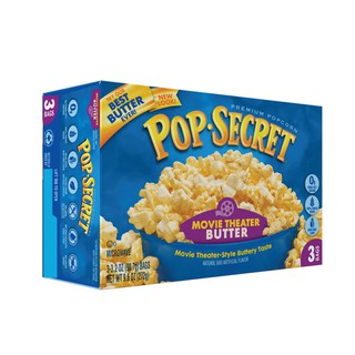 POP-SECRET ไมโครเวฟป๊อปคอร์น รสมูฟวี่ 270G (90G X 3) EXP : 01.02.24