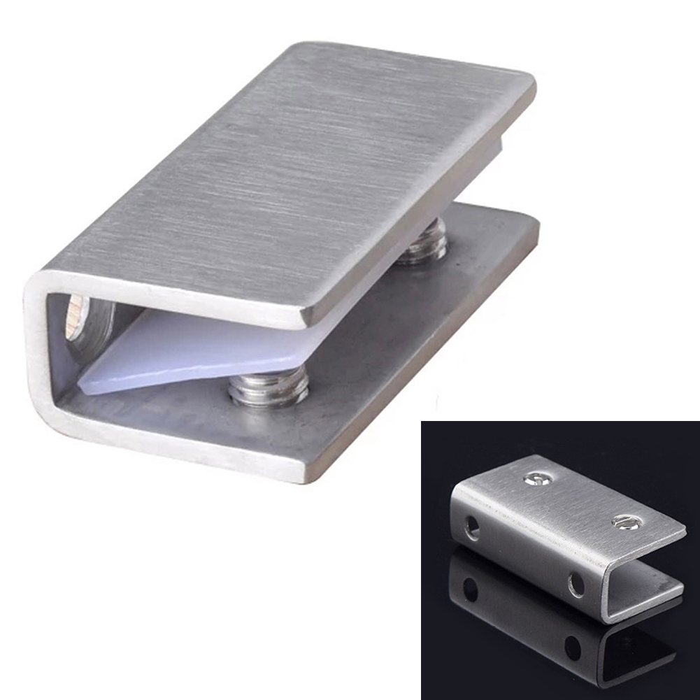 2pcs Support Stainless Steel Shelf Brackets Fixed Hinge Cabinet