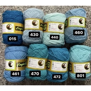 ไหมพรมอีเกิล Eagle ไหมอีเกิ้ล 420หลา 🧶 มี 105 สี (ม้วนใหญ่) ไหมคุณภาพดี ไหมพรม