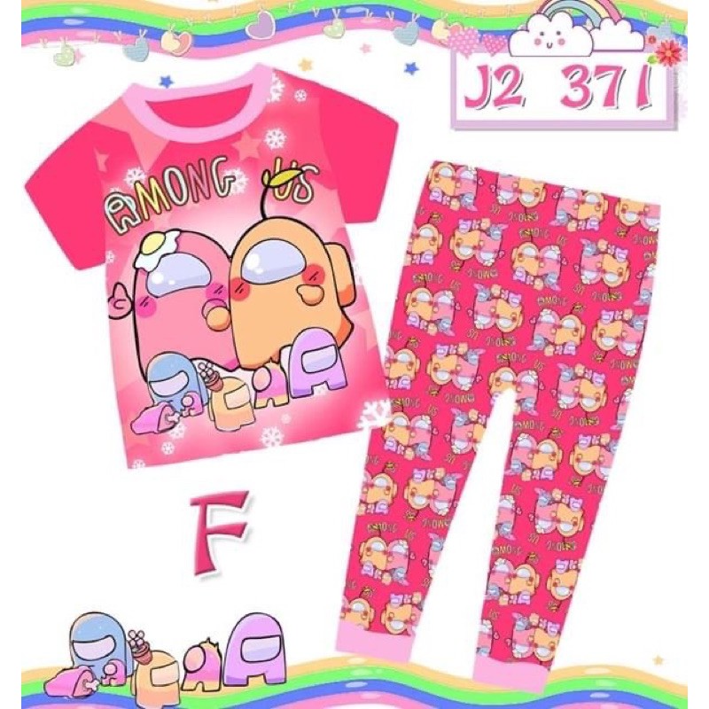 J2 371SL F ชุดนอนสําหรับเด็กผู้หญิง