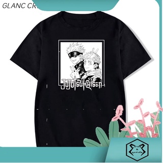 ใหม่ เสื้อยืดลําลอง แขนสั้น คอกลม พิมพ์ลายอนิเมะ Jujutsu Kaisen แฟชั่นฤดูร้อน สไตล์ญี่ปุ่น สําหรับผู้ชาย Emcpkb25Klpofi9