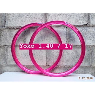 ล้อปิเนียมYOKO สีชมพู