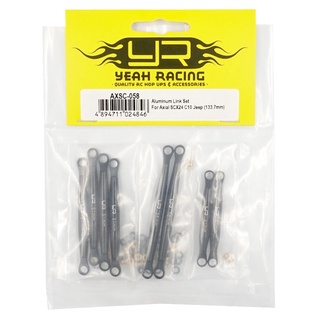 Yeah Racing AXSC-058 ALUMINUM LINK SET FOR AXIAL SCX24 C10 JEEP (133.7mm)