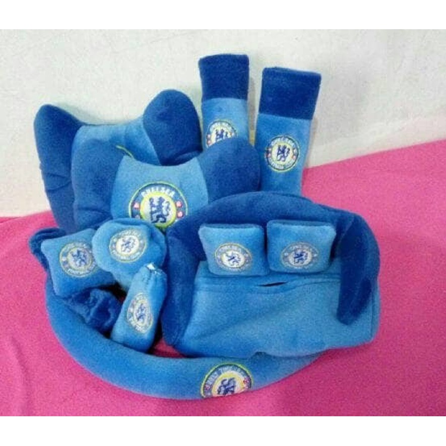 9 in 1 Chelsea Football Club Car Seat Cushion สีฟ้า / เบาะรองนั่งสโมสรฟุตบอล