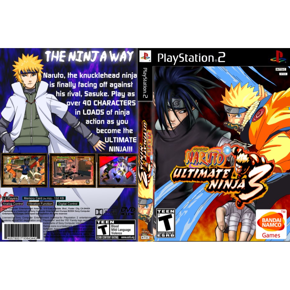 แผ่นเกม PS2 [Naruto - Ultimate Ninja 3]