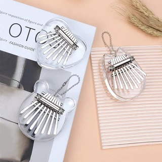 เครื่องดนตรีเปียโนนิ้วโป้ง คาลิมบา คริสตัลใส ขนาดเล็ก 8 คีย์ kalimba