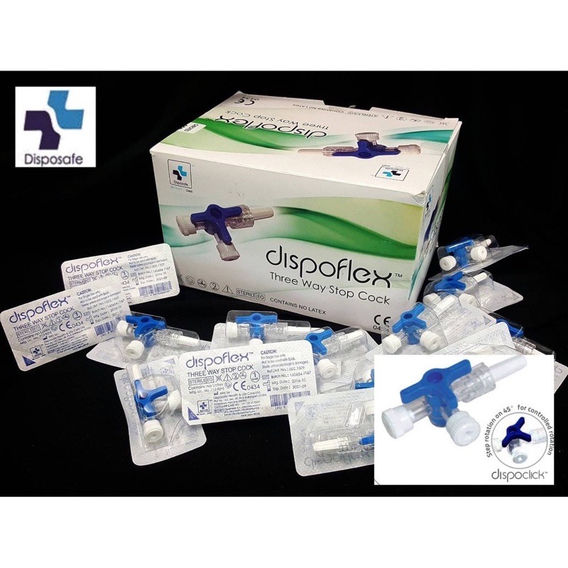 ทรีเวย์ DISPOFLEX 3WAY STOPCOCK ข้อต่อให้สารละลาย ข้อต่อ 3 ทาง