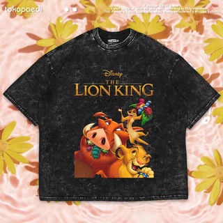 เสื้อยืดผ้าฝ้ายพิมพ์ลายขายดี เสื้อยืด ขนาดใหญ่ พิมพ์ลาย THE LION KING | เสื้อยืด พิมพ์ลายซักผ้า | เสื้อยืด ขนาดใหญ่ | เส