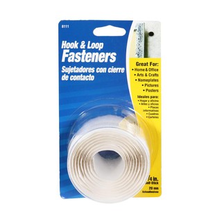 Adhesive tape SOFT TOUCH 8101 0.75X4" WHITE ROLL TAPE BEZEL Stationary equipment Home use เทปกาว อุปกรณ์ เทปหนามเตย ม้วน